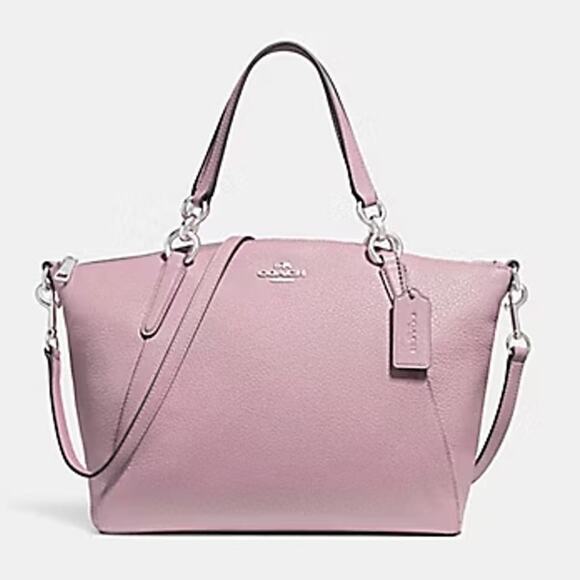 Coach Mini Kelsey Leather Shoulder Crossbody Satchel Handbag Pink - Picture 1 of 11
